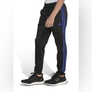 Adidas Youth Athletic Pants with Blue Side Stripes